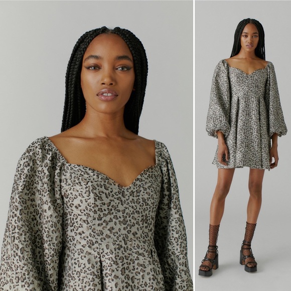 Sister Jane Tempo Leopard Jacquard Mini Dress - Picture 7 of 15